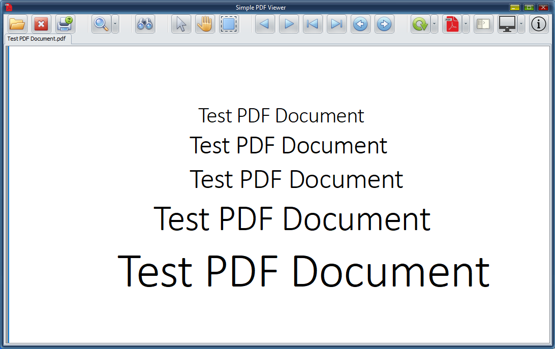 Simple Pdf Viewer Screenshot
